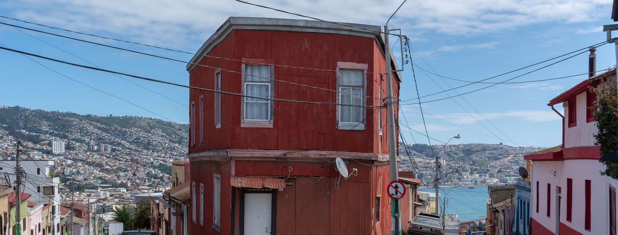 Casa en el cerro Barón con vista a la bahía de Valparaíso